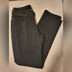 Women's Black Levi 529 Curvy Skinny Leg Jeans Size 8
